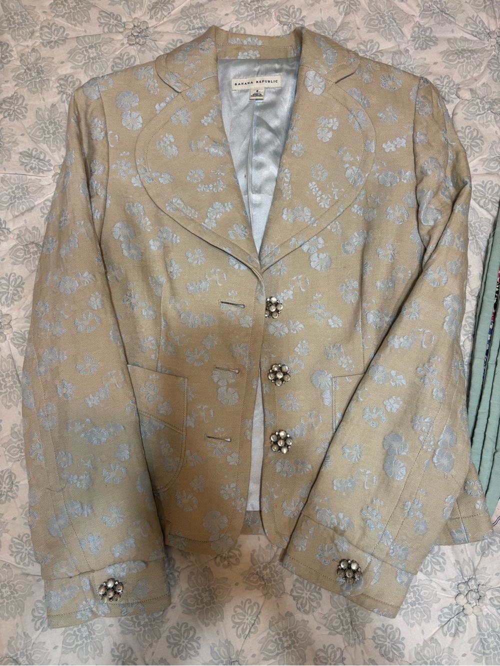 🌟 VINTAGE 🌟 Banana Republic Floral Blazer - good condition - size 4